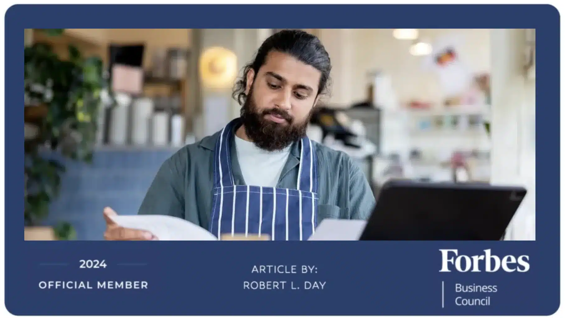 Merchant Reading A credit Card Statement