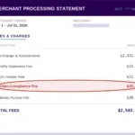 Non PCI Compliance Fee